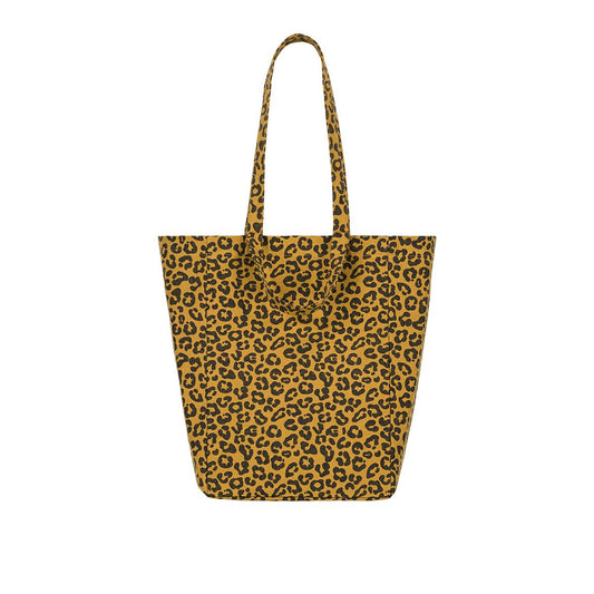 Tasche ELISABETH Karamel mit Leomuster