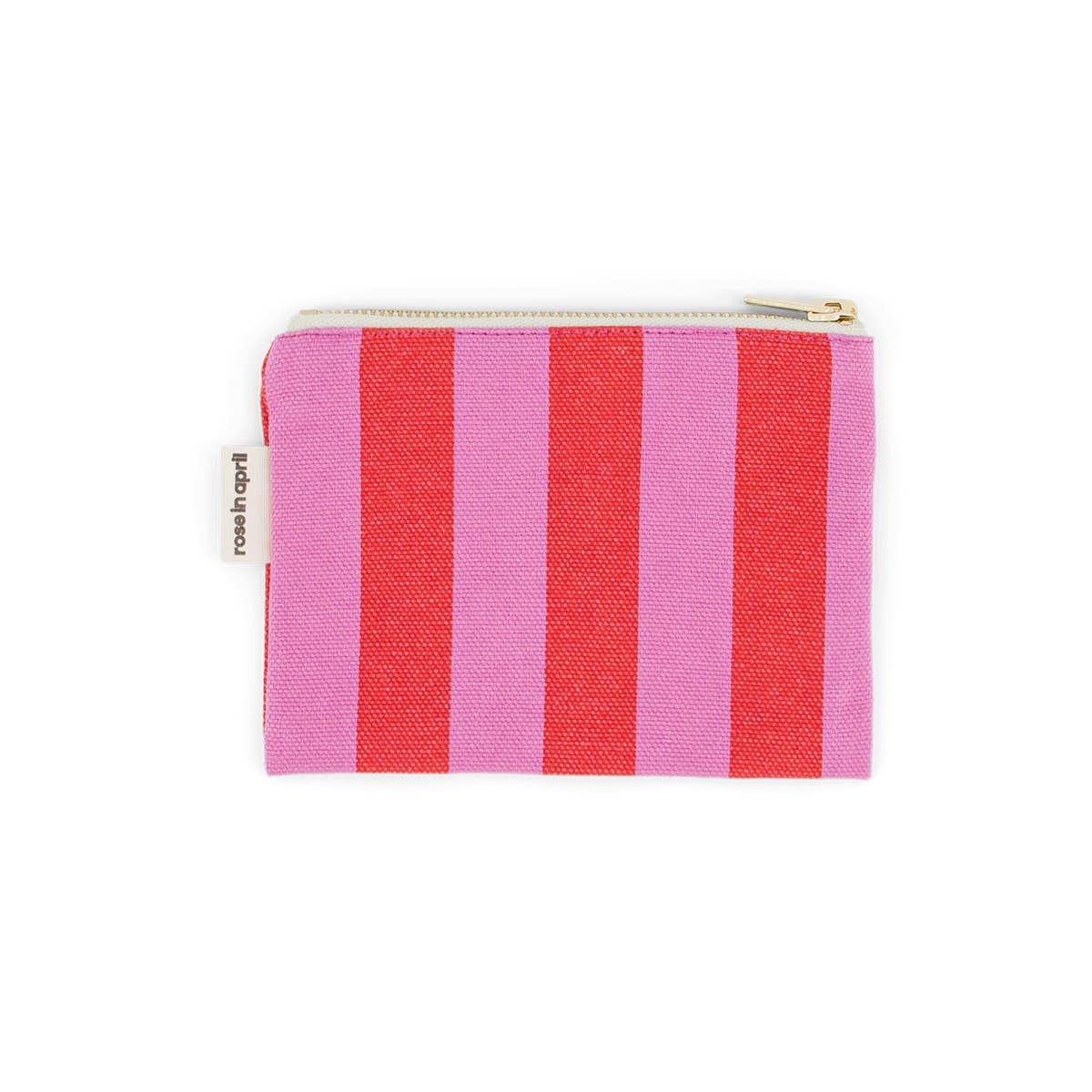 Pouch MARIE gestreift Pink/Rot