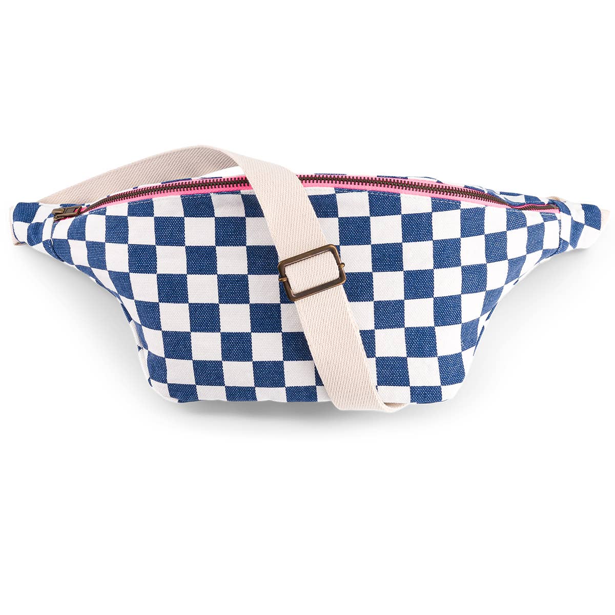 Gürteltasche DAMIER Schachbrett Weiß/Marineblau