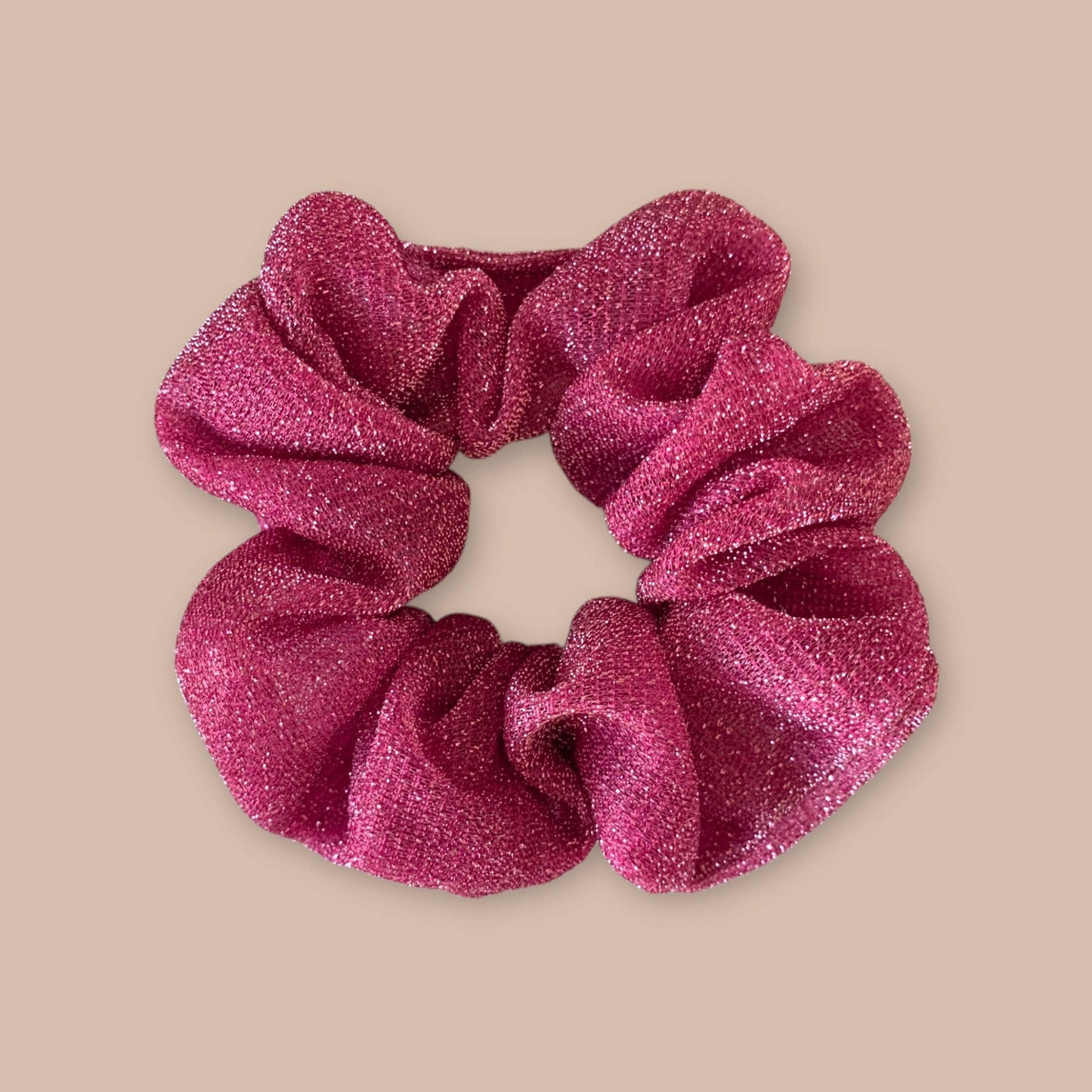 Glitzer-Scrunchie Pink