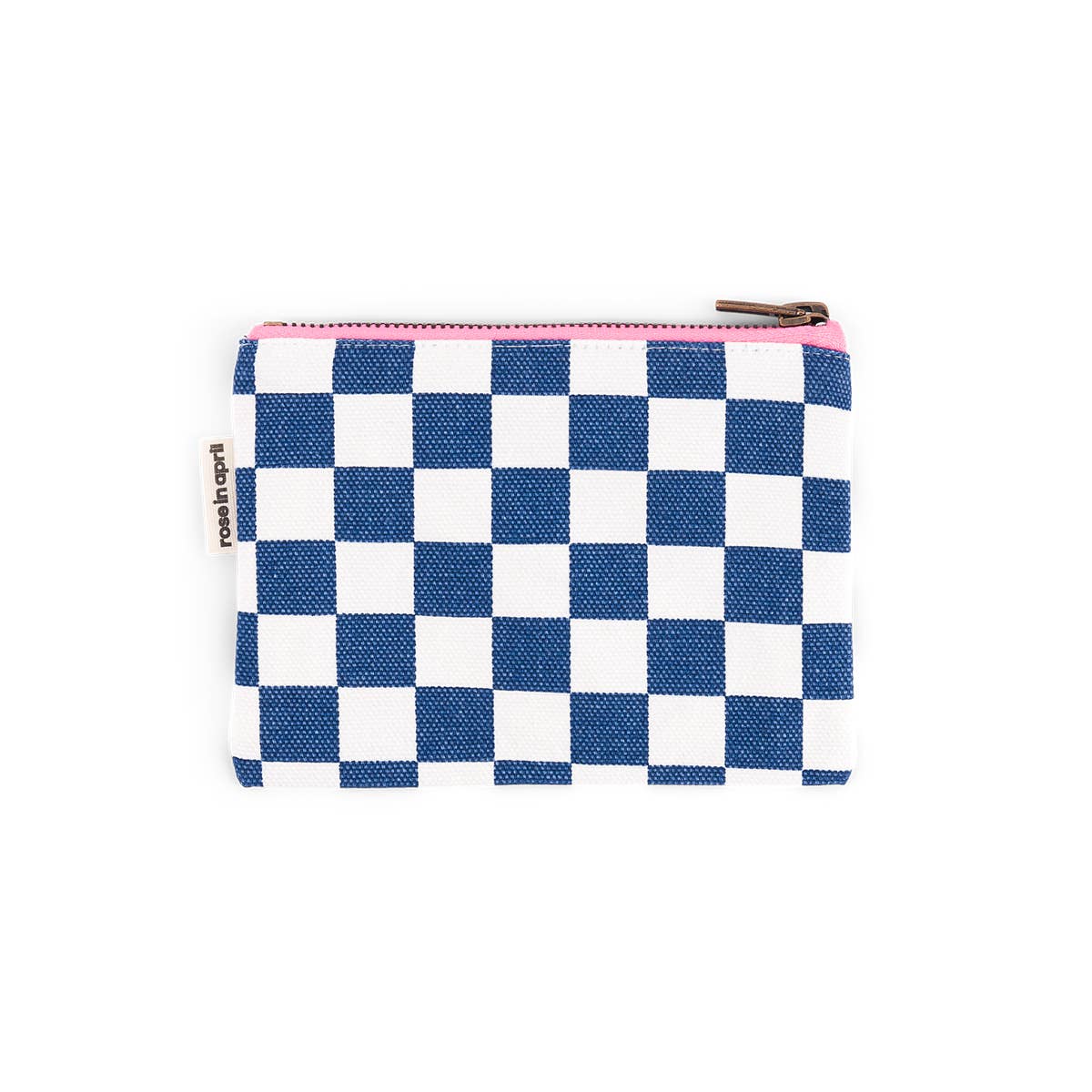 Pouch MARIE Schachbrett Weiß/Marineblau
