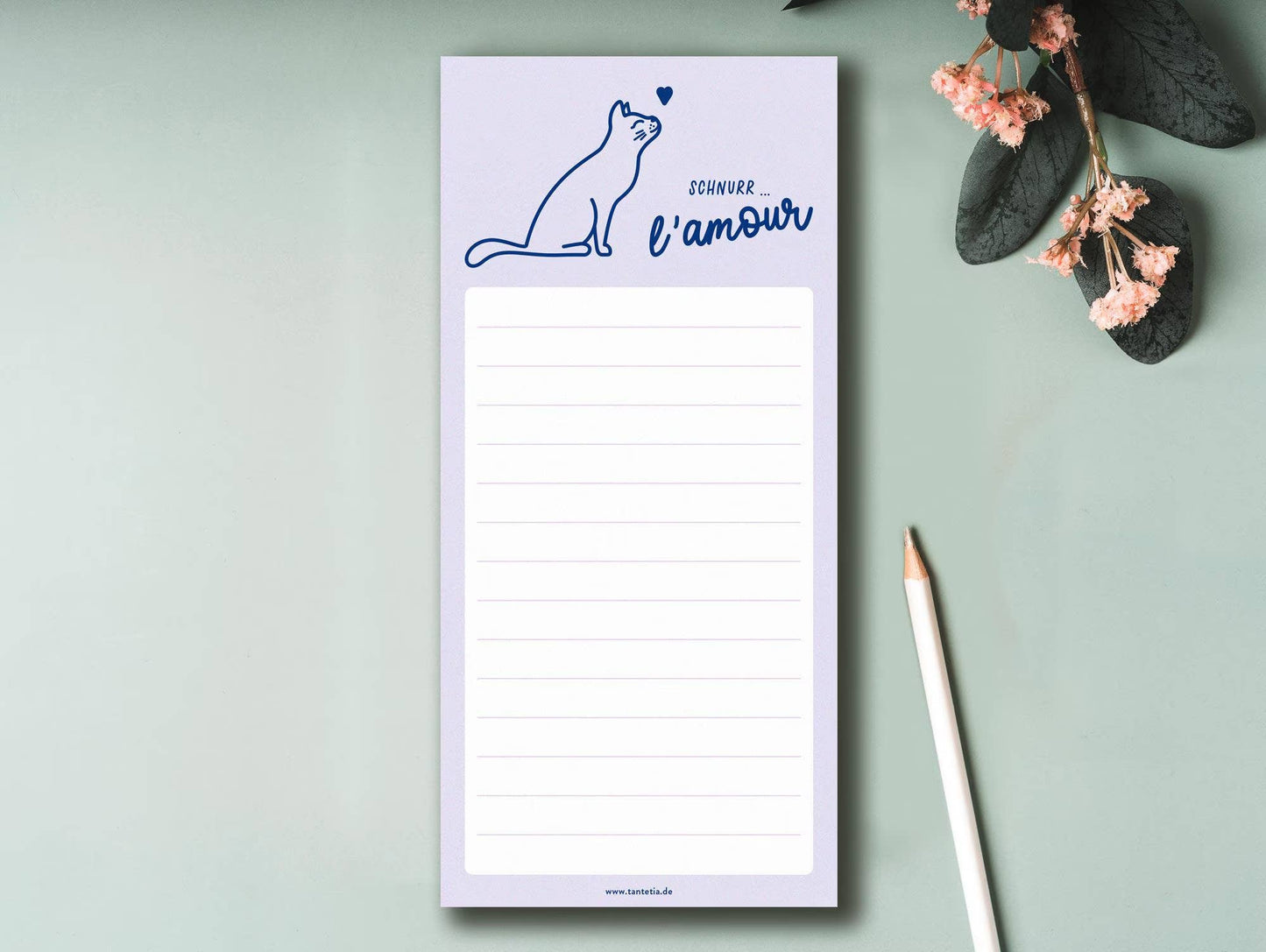 Notizblock SCHNURR... L´AMOUR