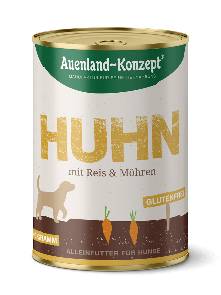 Hundenahrung Huhn mit Reis