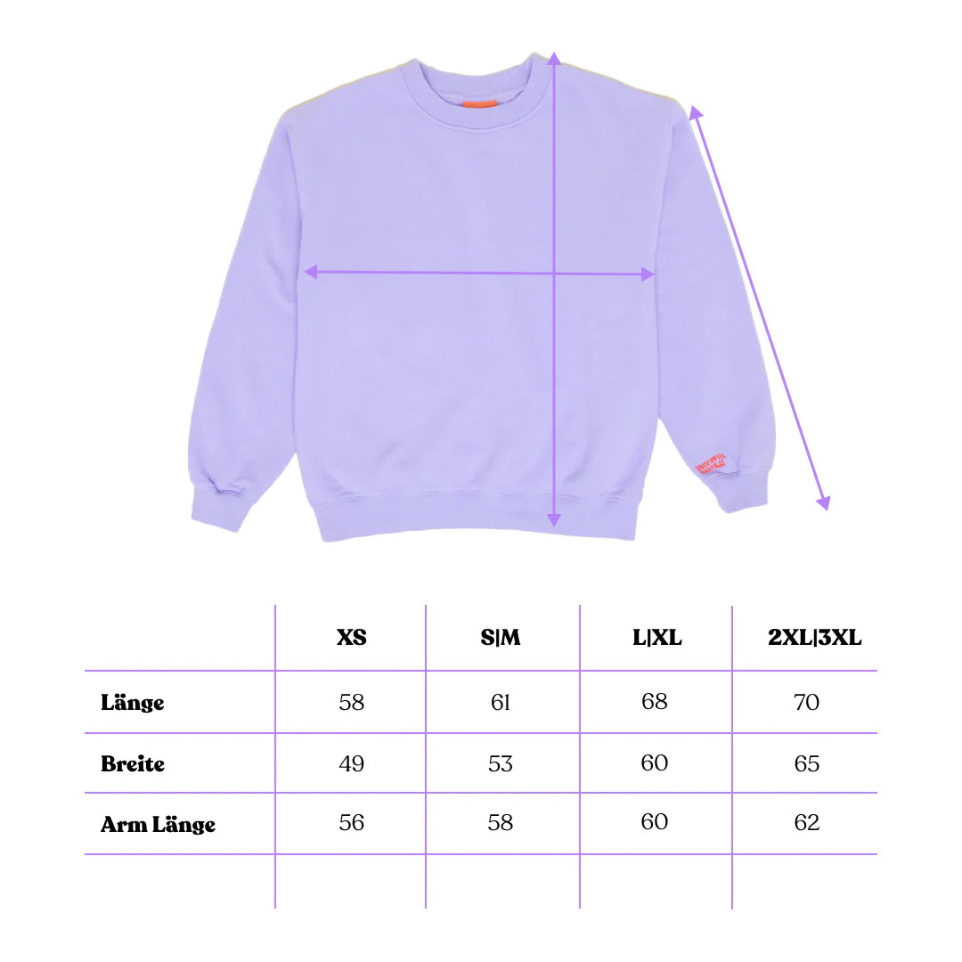 Kindness Sweater aus Bio-Baumwolle in Lila