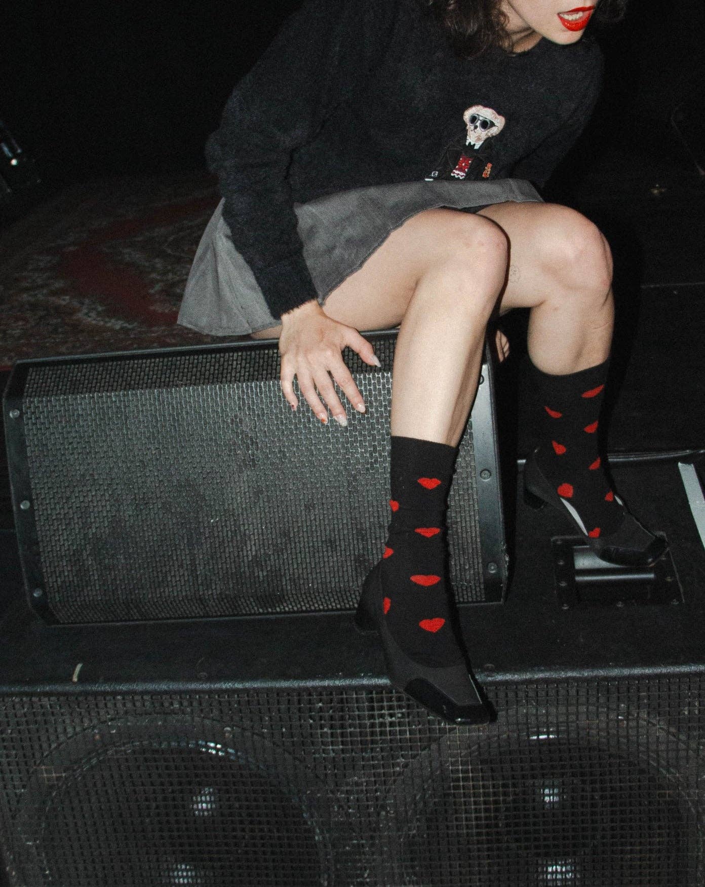 Socken Herzen | Schwarz