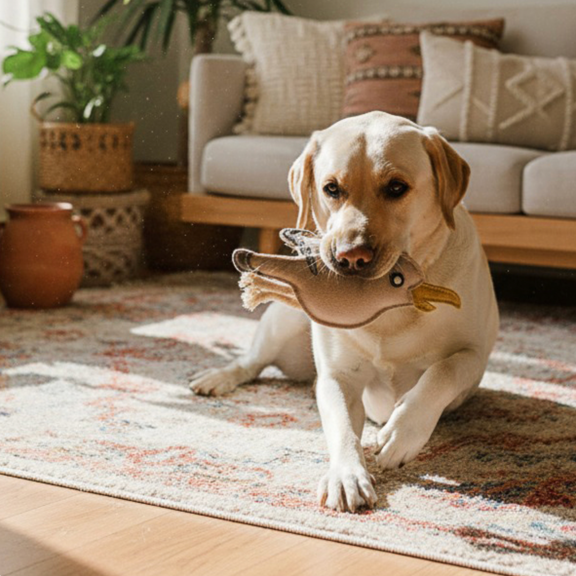 Hundespielzeug Gigi Gull aus Leder