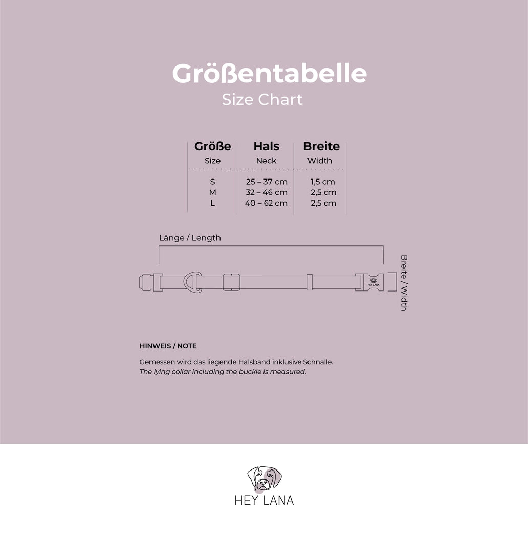 Hundehalsband Kunterbunt | Pink/Türkis