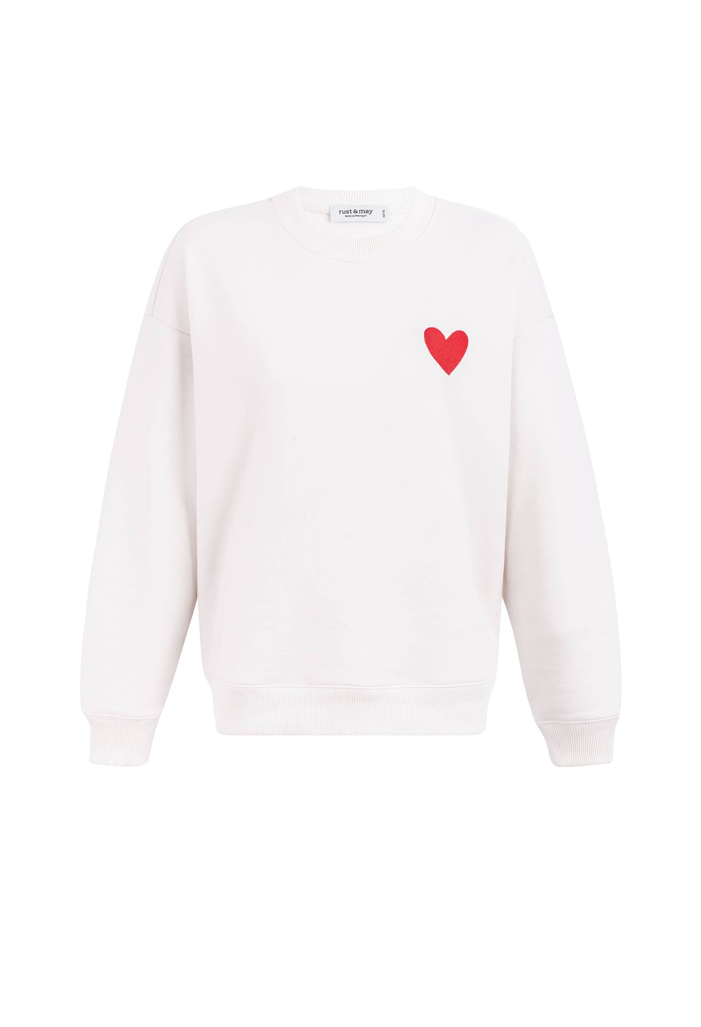 Oversize-Sweatshirt mit Herzmotiv