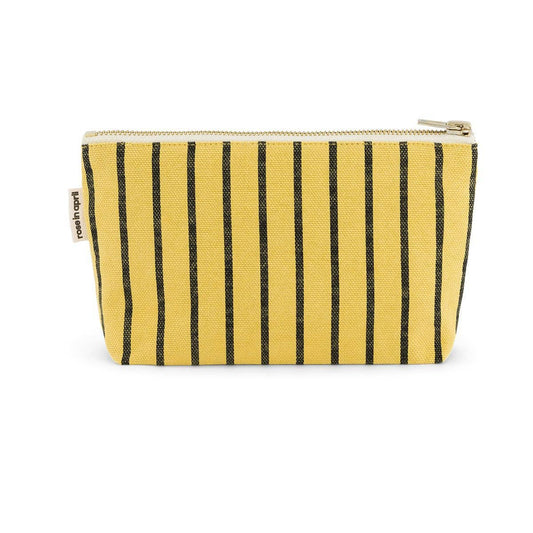 Kosmetiktasche SOFIA Gelb mit Streifen
