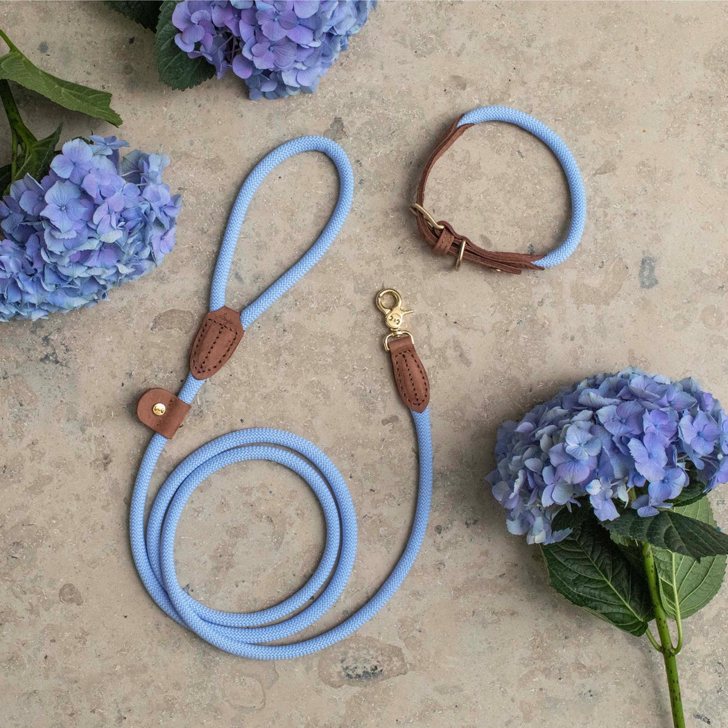 Hundehalsband Torekov Hydrangea Blue