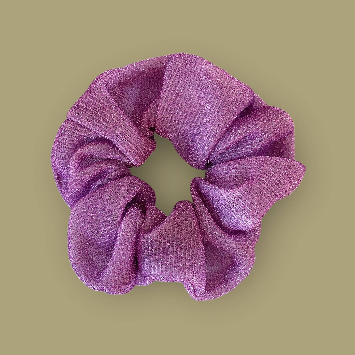 Glitzer-Haargummi Hellviolett