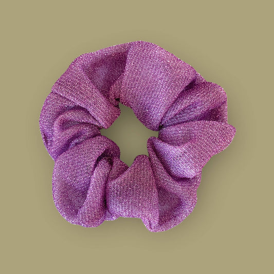 Glitzer-Haargummi Hellviolett