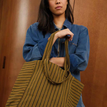 Shopper ELISABETH Schwarz/Oliv von Rose in April