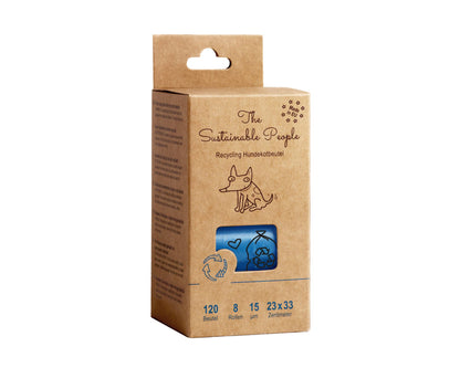 Recycling-Hundekotbeutel | 8 Rollen
