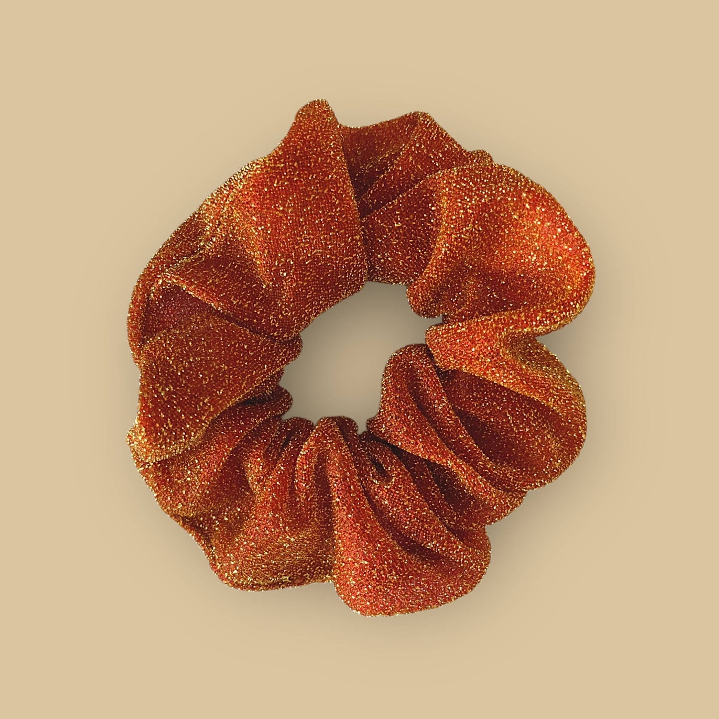 Glitzer-Haargummi Orange