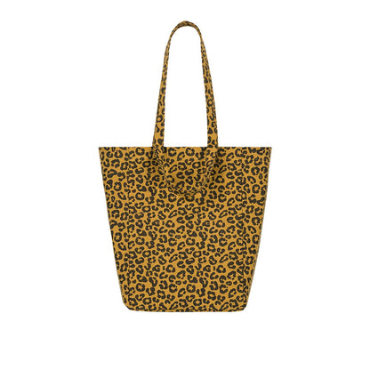 Tasche ELISABETH Karamel mit Leomuster