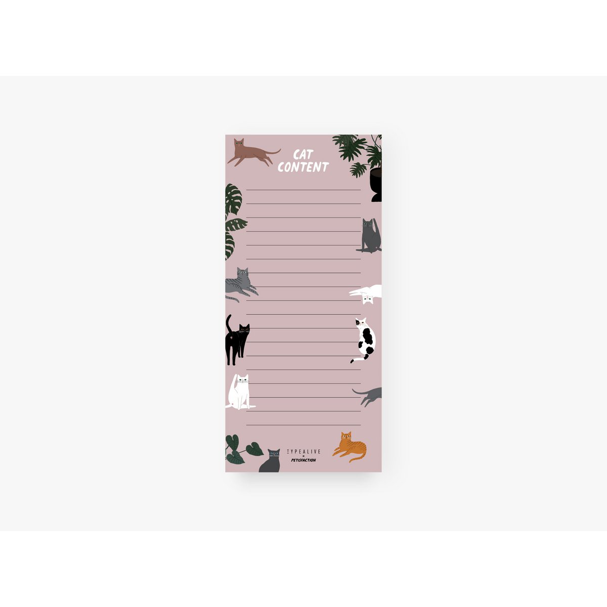 Notizblock Petisfaction "Cats" Cat Content