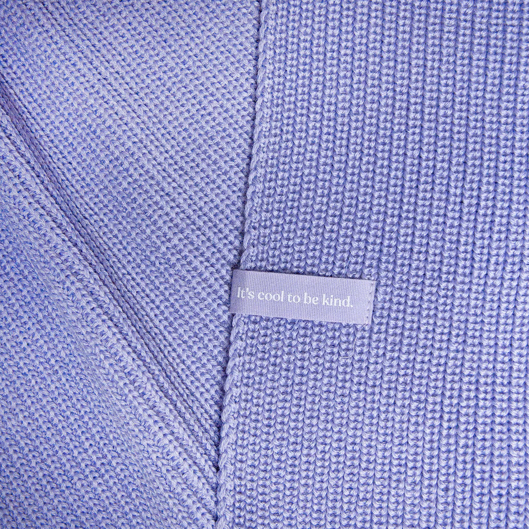 Schal aus Merinowolle Lila