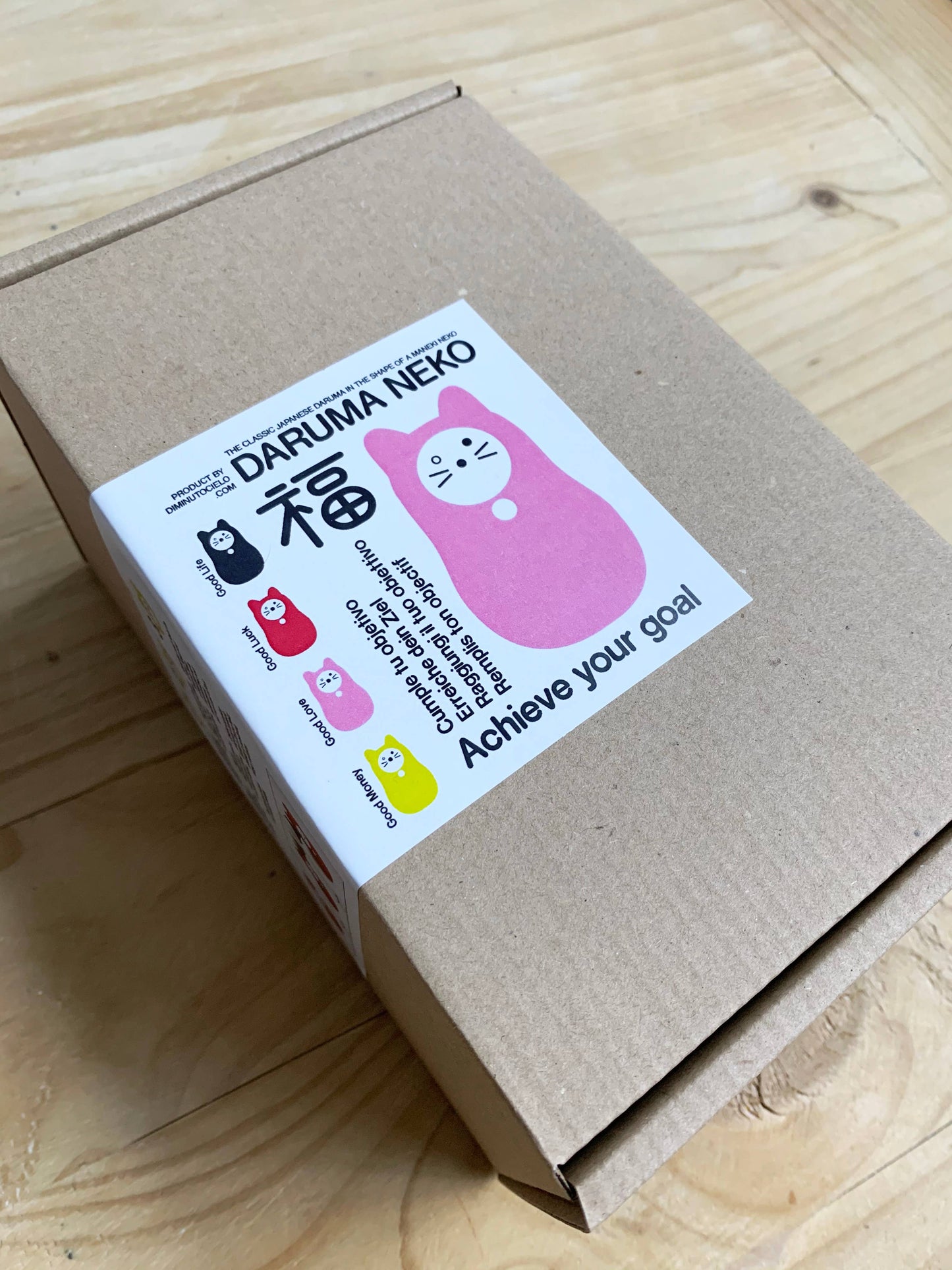 Daruma-Neko | Rosa (Liebe)