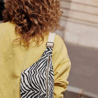 Gürteltasche DAMIER mit Zebraprint