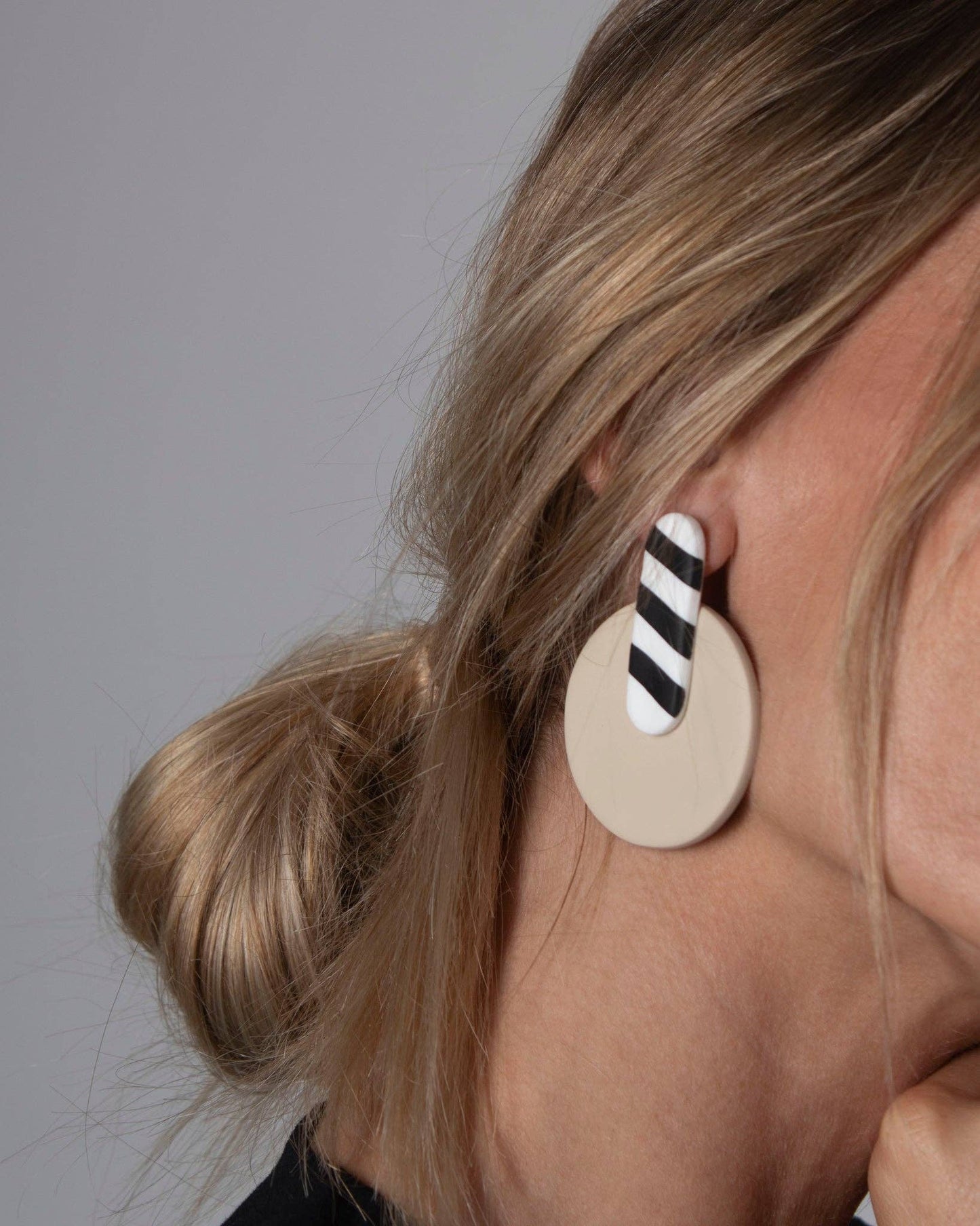 Lollipop-Ohrringe | Beige