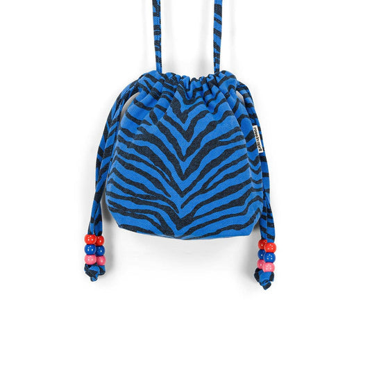 Mini-Tasche BILLIE in Zebraprint Blau