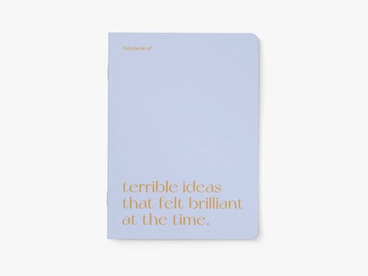 Notizheft Terrible Ideas
