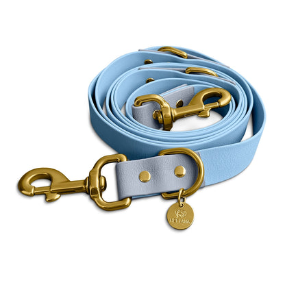 Hundeleine Outdoor FLEX | 3-fach verstellbar | Taupe/Blau