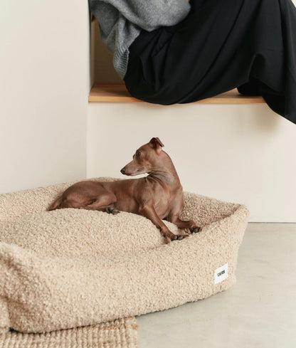 Teddy-Hundebett Snozy Beige