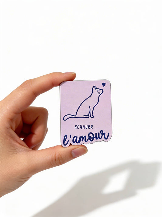 Magnet SCHNURR... L´AMOUR-Katze