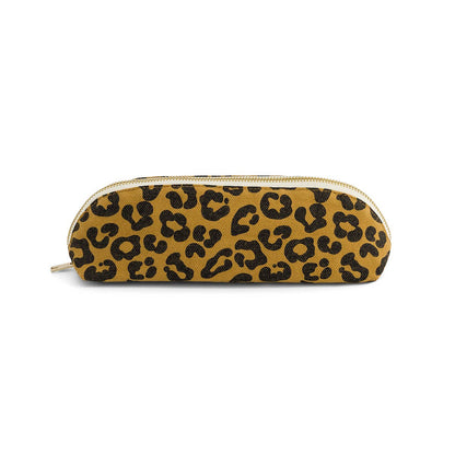 Etui GASTON karamell mit Leoprint