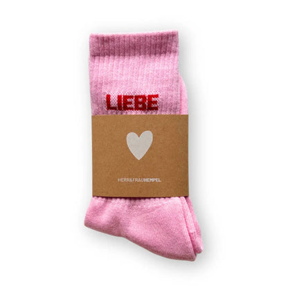 Socken LIEBE Rosa