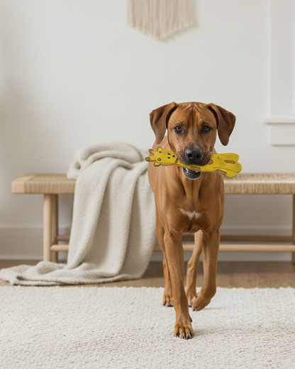 Hundespielzeug "Gina the Giraffe" aus Leder