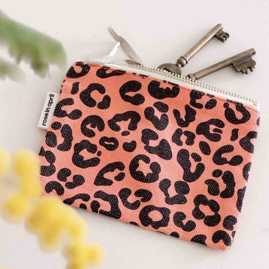 Pouch MARIE Leoprint/Koralle