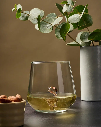 Murano-Trinkglas | Flamingo