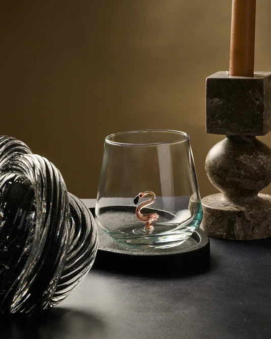 Murano-Trinkglas | Flamingo