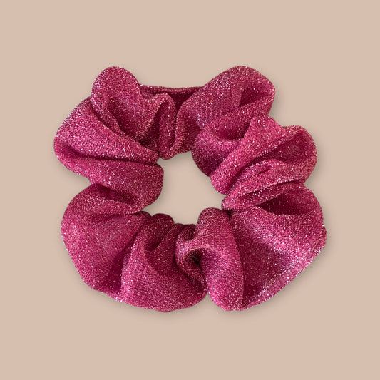 Glitzer-Scrunchie Pink