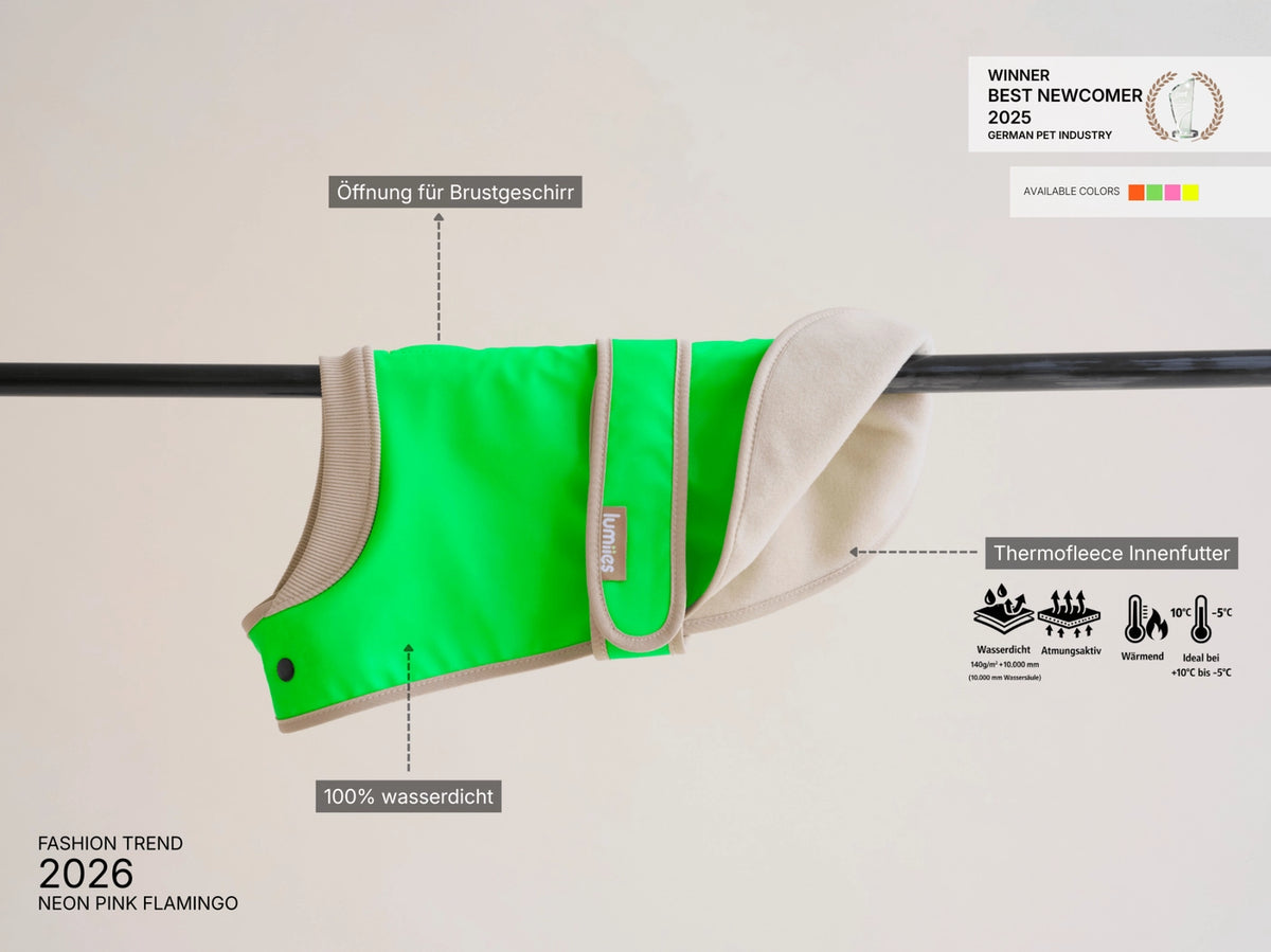 The Glow Raincoat Mini-Fit |  Neon Green Gecko
