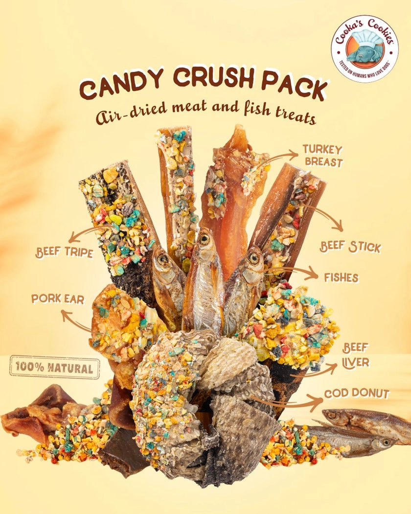 Candy Crush Pack | Trockenfleisch & Fisch mit Dogfetti