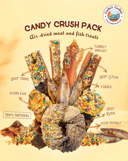 Candy Crush Pack | Trockenfleisch & Fisch mit Dogfetti