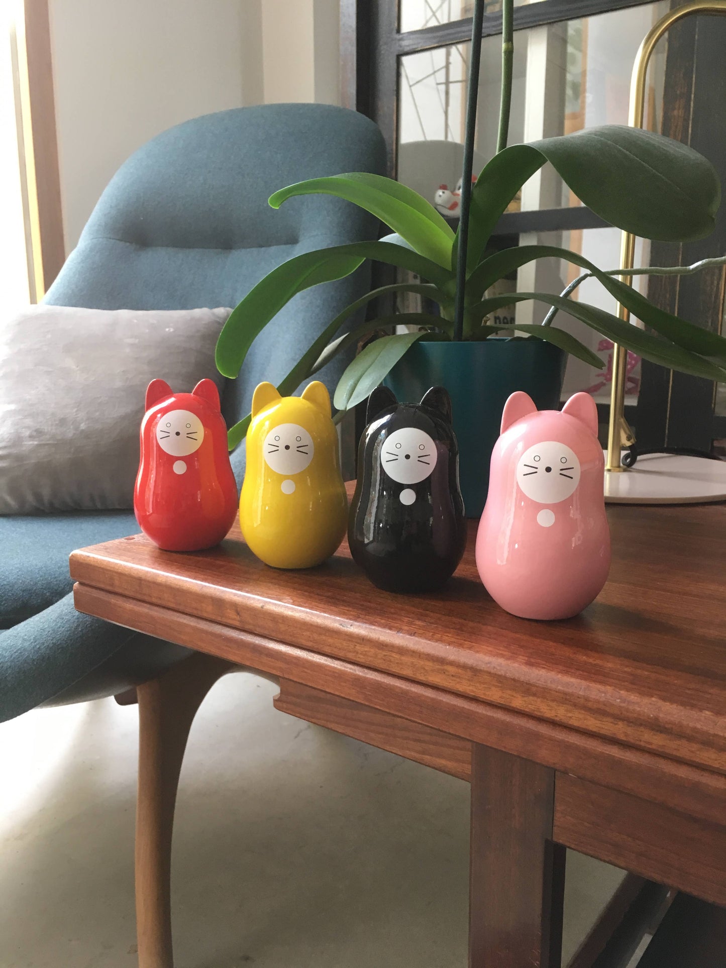 Daruma-Neko | Schwarz (Gutes Leben)