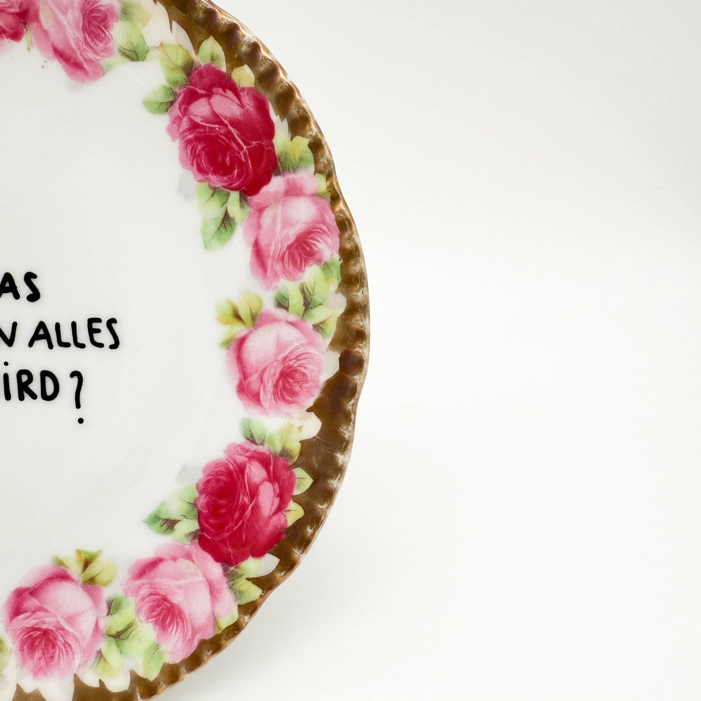 Wandteller midi UND WAS IST WENN ALLES GUT WIRD? "rose"