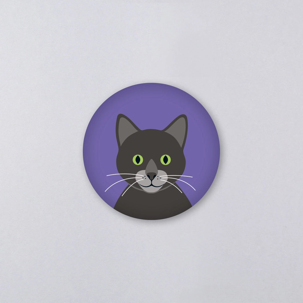 Magnet Gitte Katze Lila