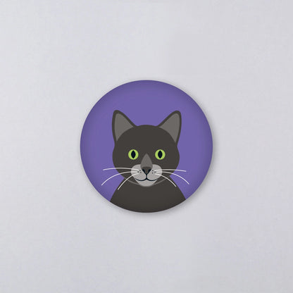 Magnet Gitte Katze Lila