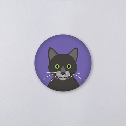 Magnet Gitte Katze Lila