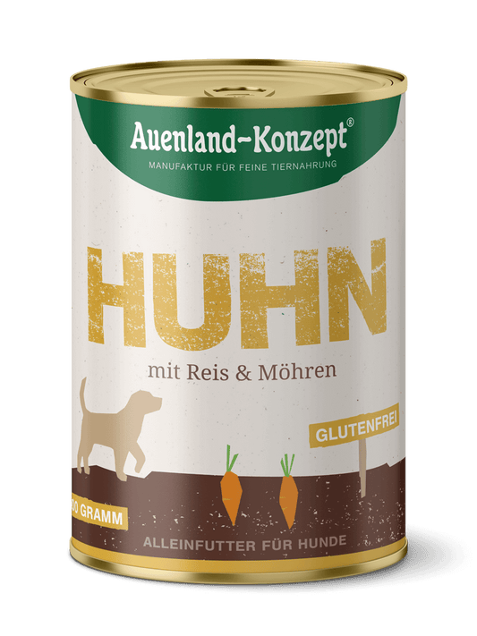 Hundenahrung Huhn mit Reis