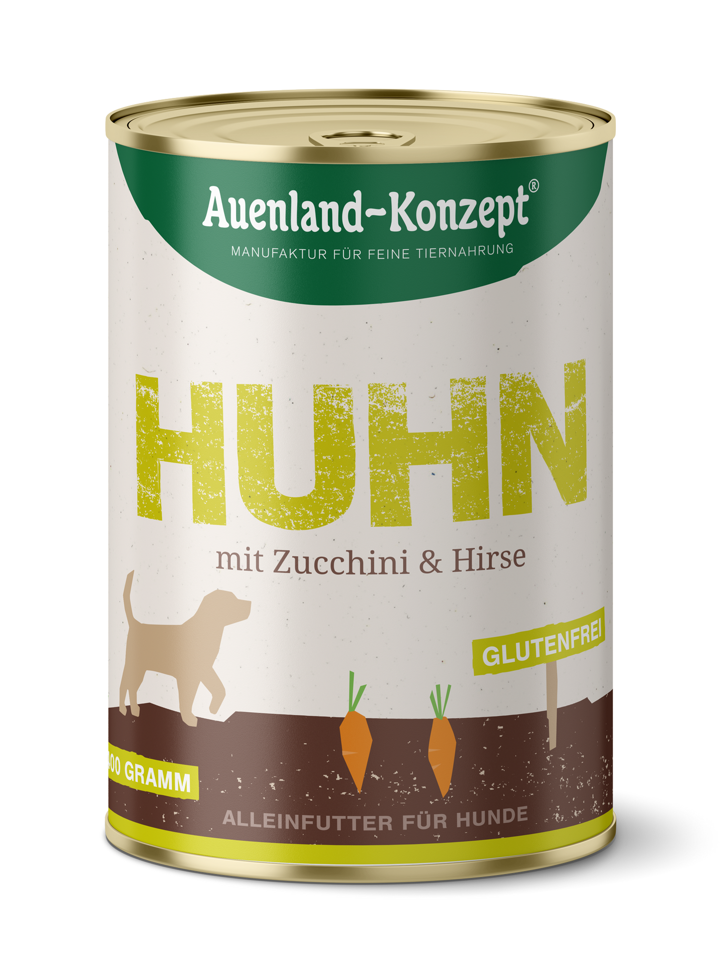 Hundenahrung Huhn mit Zucchini und Hirse