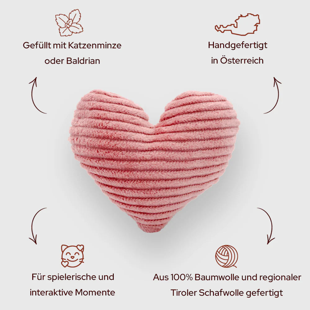 Katzenminze Kissen Herz