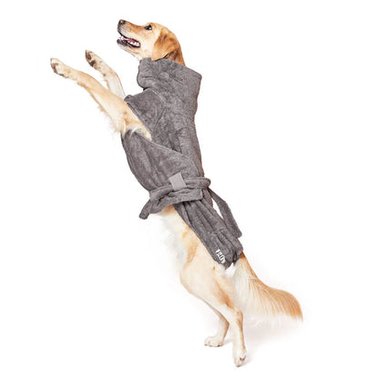 Hundebademantel | Stone Grey