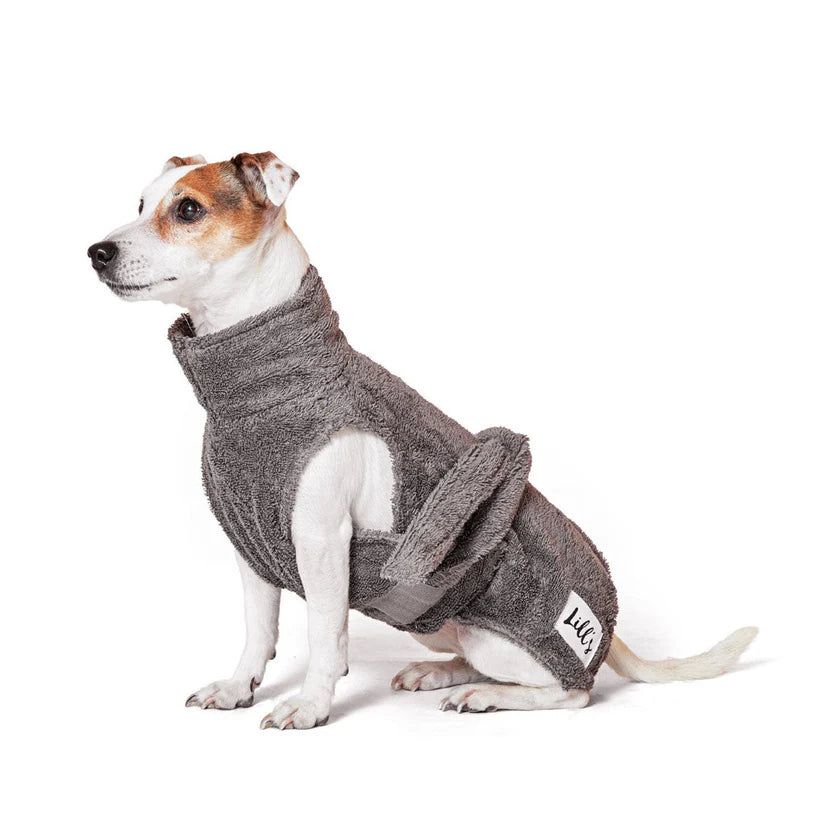 Hundebademantel | Stone Grey